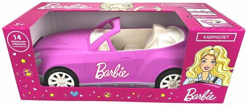 Машинка детская, Кабриолет Нимфа, автомобиль для кукол, розовый, в подарочной коробке, размер - 44 х 19 х 15 см.