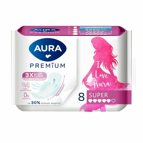 Прокладки гигиенические Aura Premium Super
