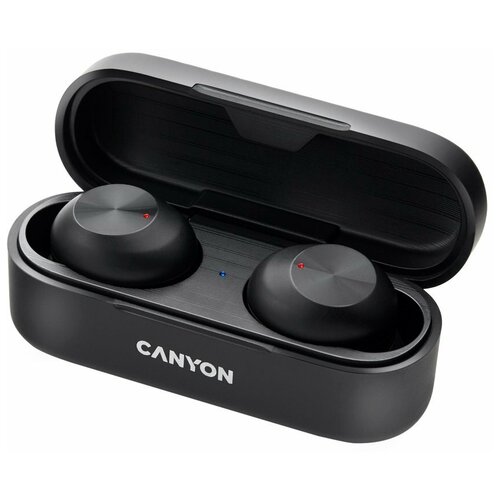 Наушники Canyon Tws-1 вакуумные микрофон 45300 мАч handsfree Ipx4 черные Canyon 9646064 162000₽