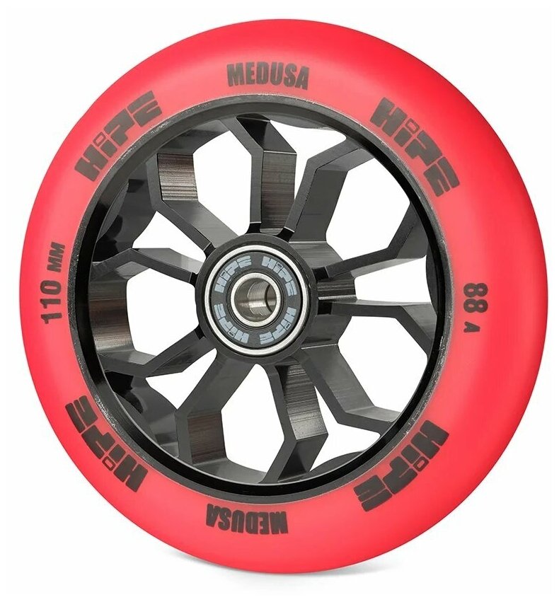 Колесо Hipe Medusa Wheel Lmt36 110мм Red/core Black, Black/red