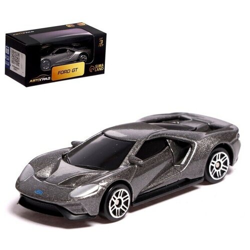 Машина металлическая FORD GT, 1:64, цвет серый машина металлическая ford gt 1 64 цвет серый