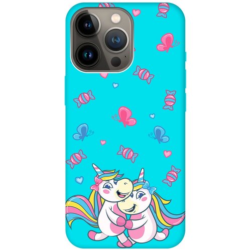 Силиконовый чехол на Apple iPhone 13 Pro / Эпл Айфон 13 Про с рисунком Unicorns and Candies Soft Touch мятный силиконовый чехол на apple iphone 13 mini эпл айфон 13 мини с рисунком unicorns and candies