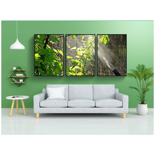 фото Набор модулных постеров для интерьера "тли, тля, сад" 60x90 см. в тубусе, без рамки lotsprints