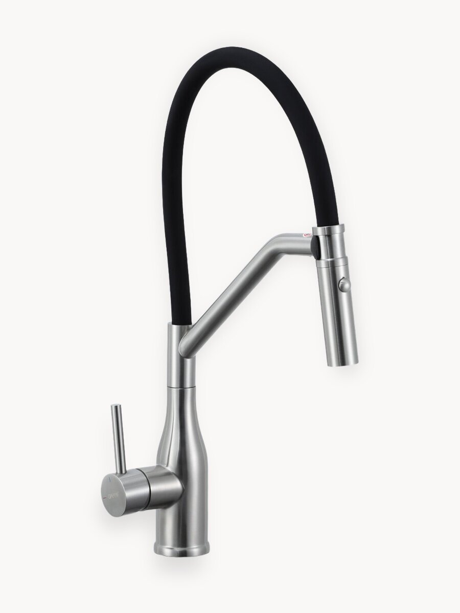 Смеситель для кухни Gappo G4098-15 черный/сатин