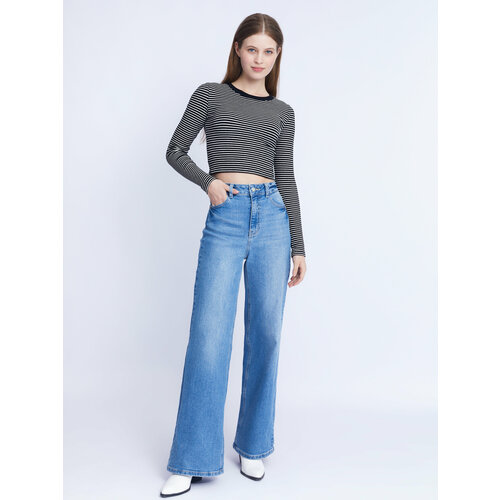 фото Брюки zolla, размер 30, голубой