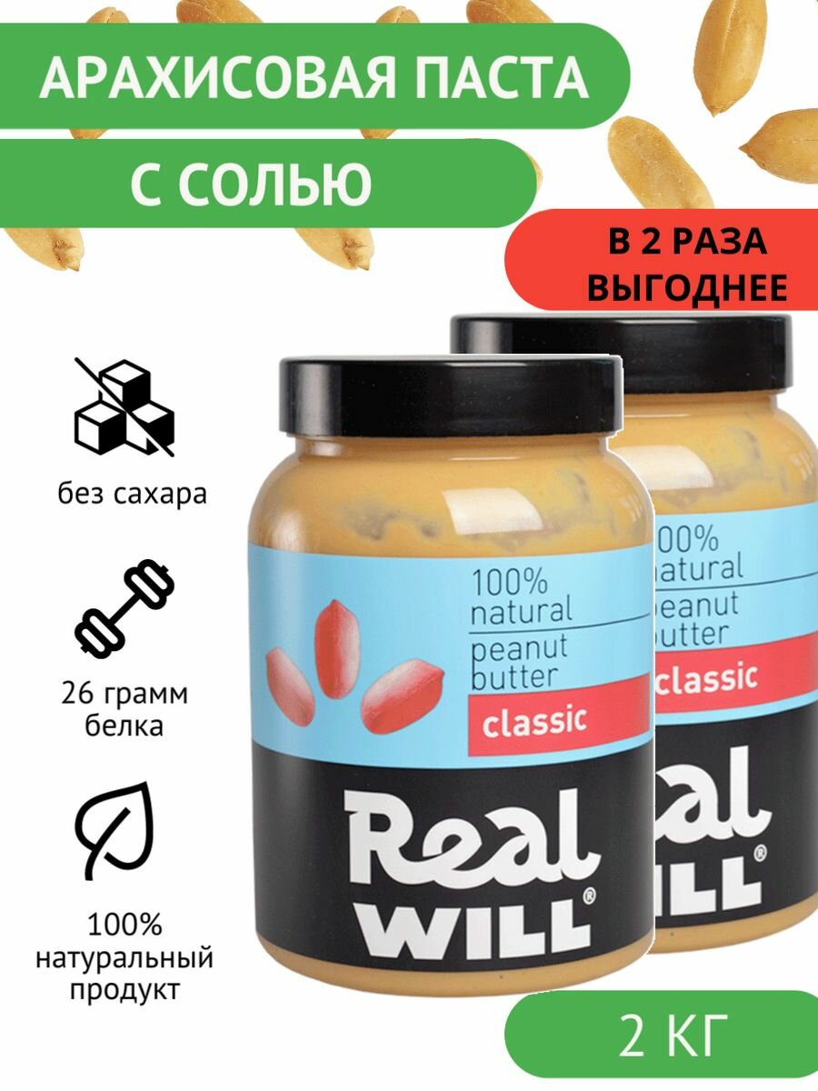 Пасты ореховые Real Will