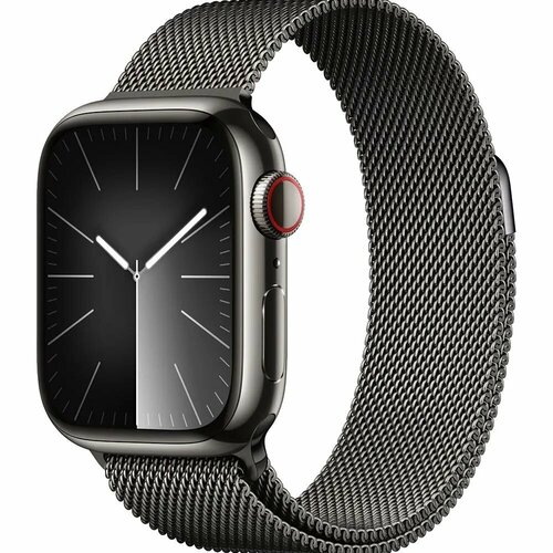 Apple Watch 9 45 Stainless Steel Graphite Milanese Loop 12733000₽