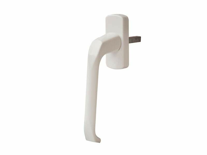 фото Ручка оконная алюминиевая "HERMO" штифт 35 мм, 2 винта, белая