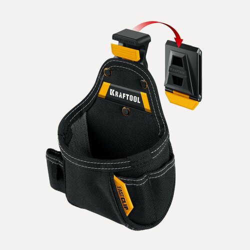 Изображение товара KRAFTOOL KP-5 с быстросъёмным креплением FastClip, 5 карманов и петель, 150 х 190 мм, поясная сумка (38778)