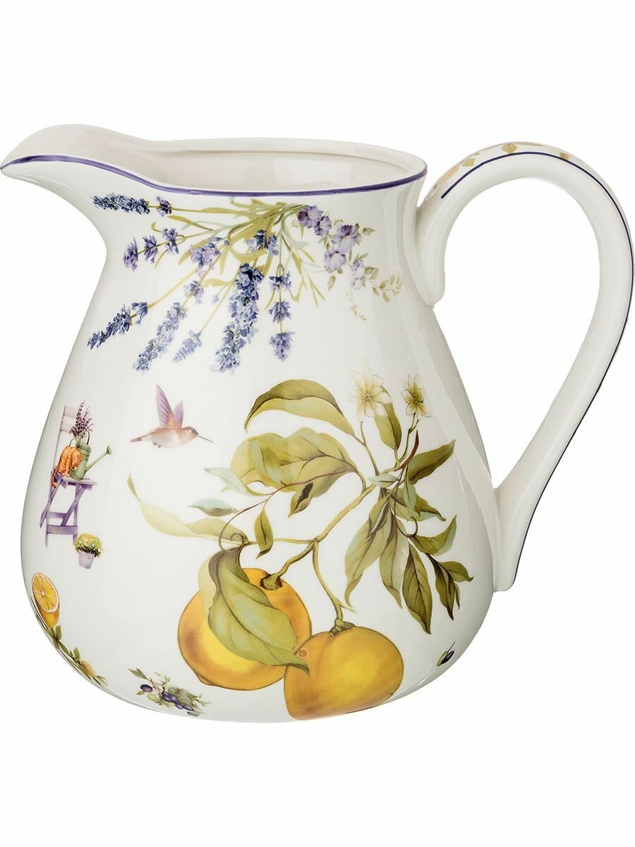 Кувшин Lefard Provence Лаванда, фарфор, универсальный, 1,1 л