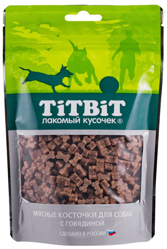 Лакомство для собак всех пород TiTBiT 145 г, мясные косточки с говядиной