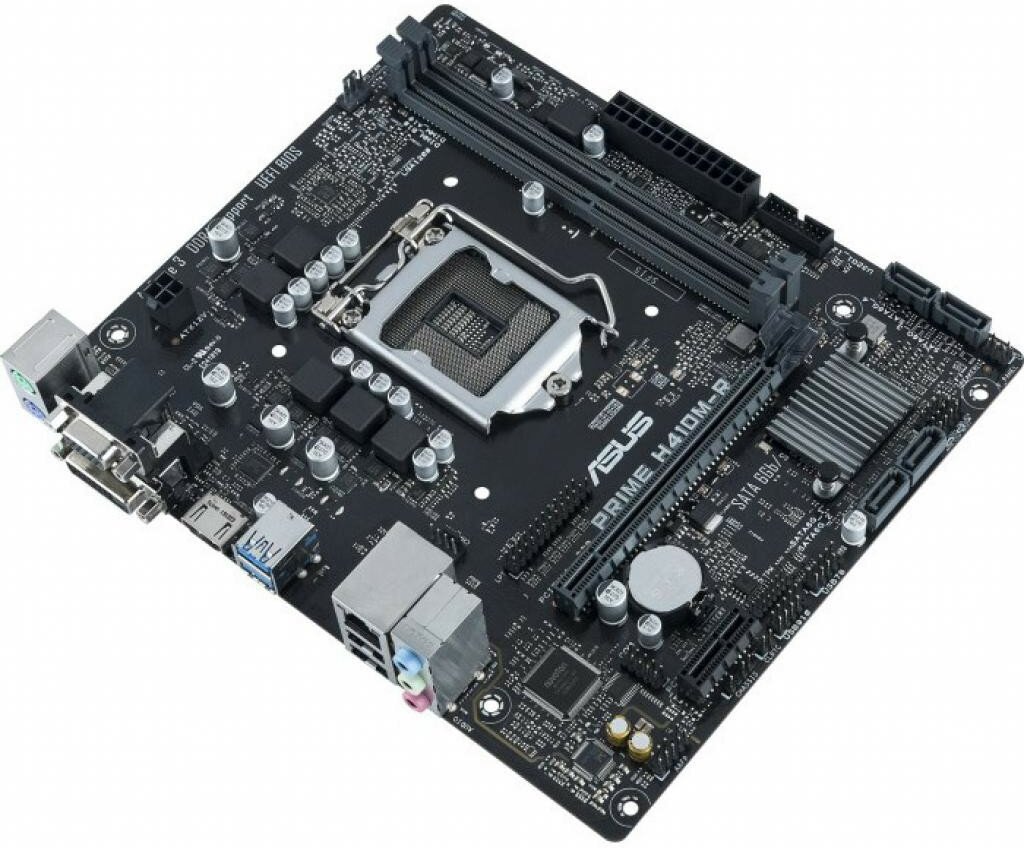 Материнская плата ASUS , LGA 1200, Intel H410, mATX, Ret (White Box) - фото №3
