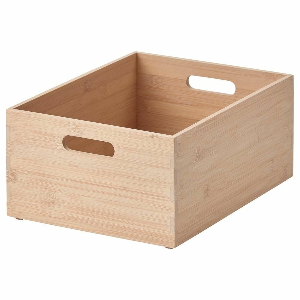 Коробка для хранения IKEA UPPDATERA уппдатера, 32х24х15 см, светлый бамбук