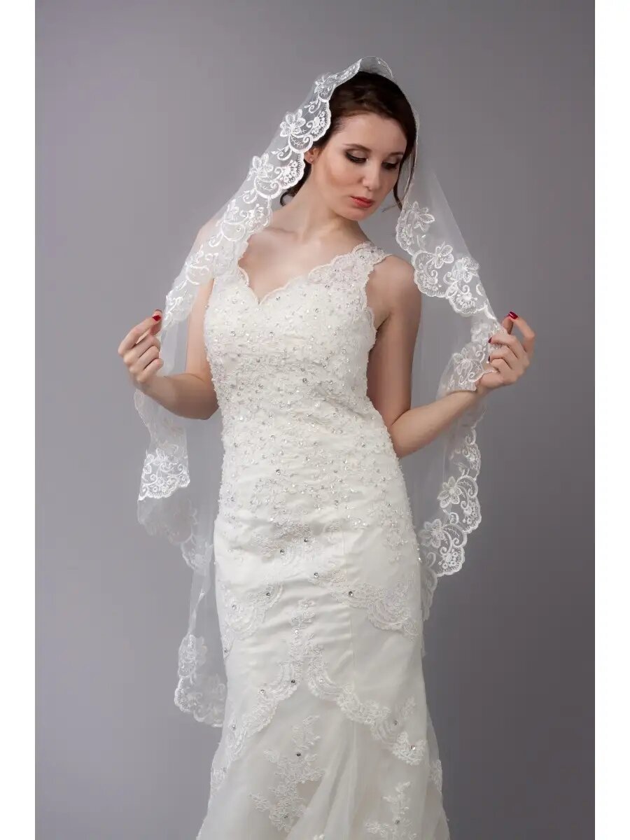 Фата Romantic Wedding свадебная, белый — фото 1