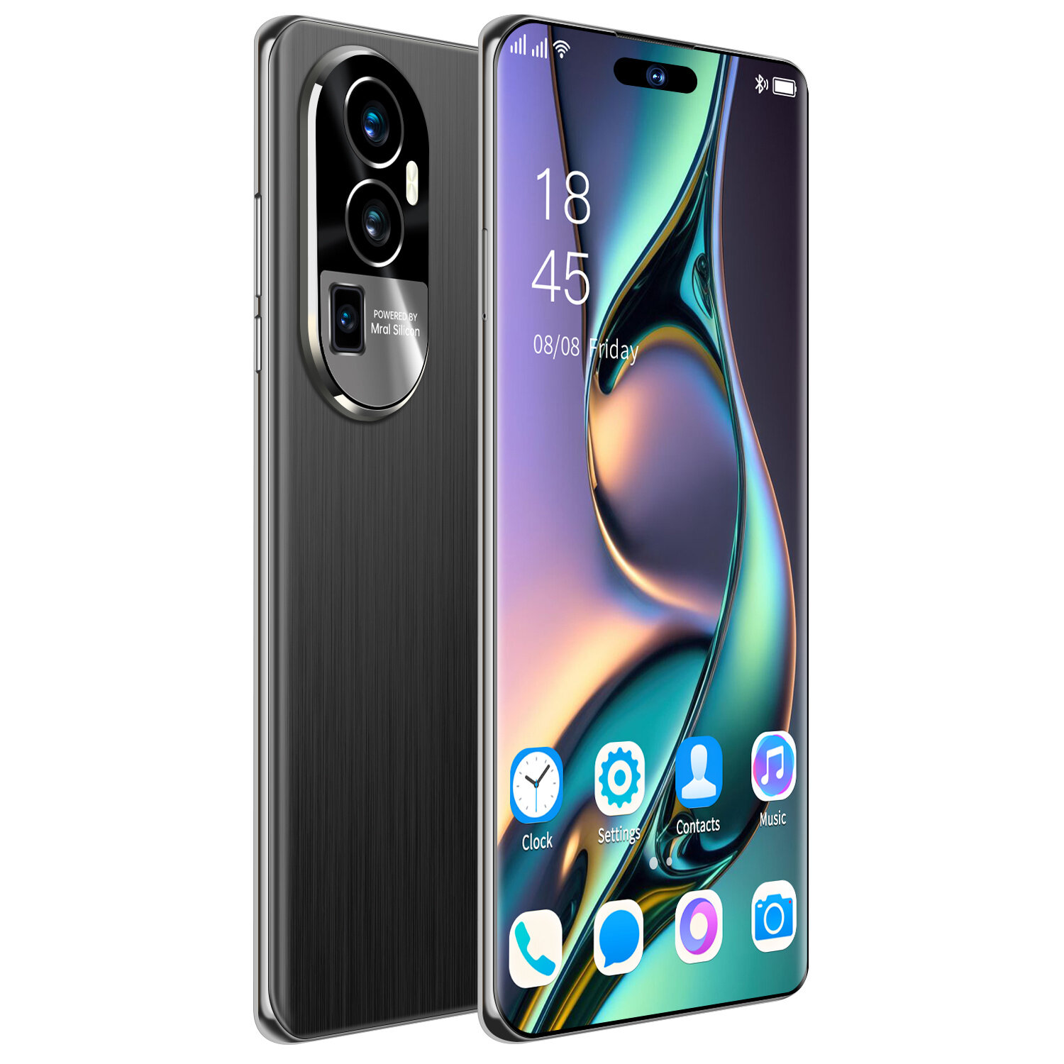 Смартфон Reno10 Pro, 5000мАч, 512ГБ, 2 SIM, экран 6.7", Android 13, Чёрный+стеклянный bluetooth-акустический аппарат