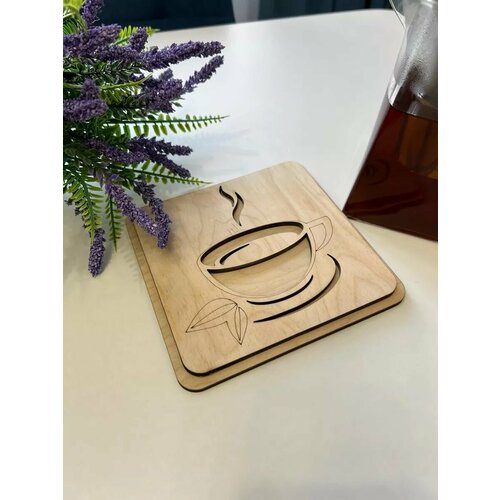 Подставка под горячее деревянная 3 Д