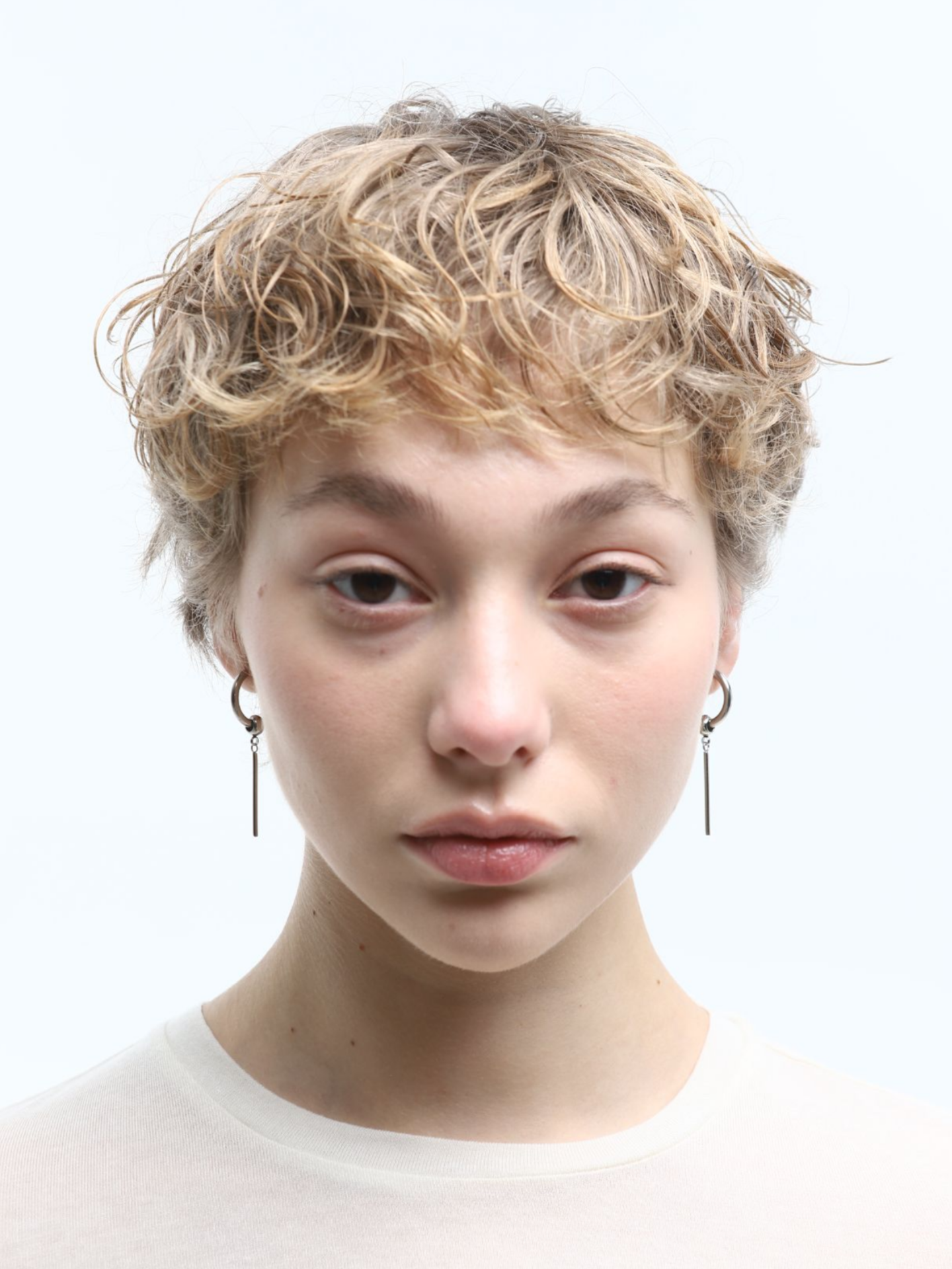 Серьги с подвесками, конго RESURS, металл, серебристый — фото 1