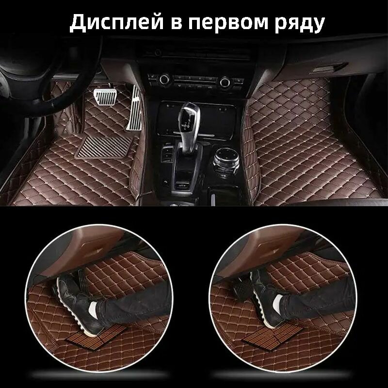 Изображение Автомобильные 3D-коврики, подходящие для Xiaomi Su7 2024, изготовлены из водонепроницаемой и износостойкой кожи для защиты салона автомобиля.