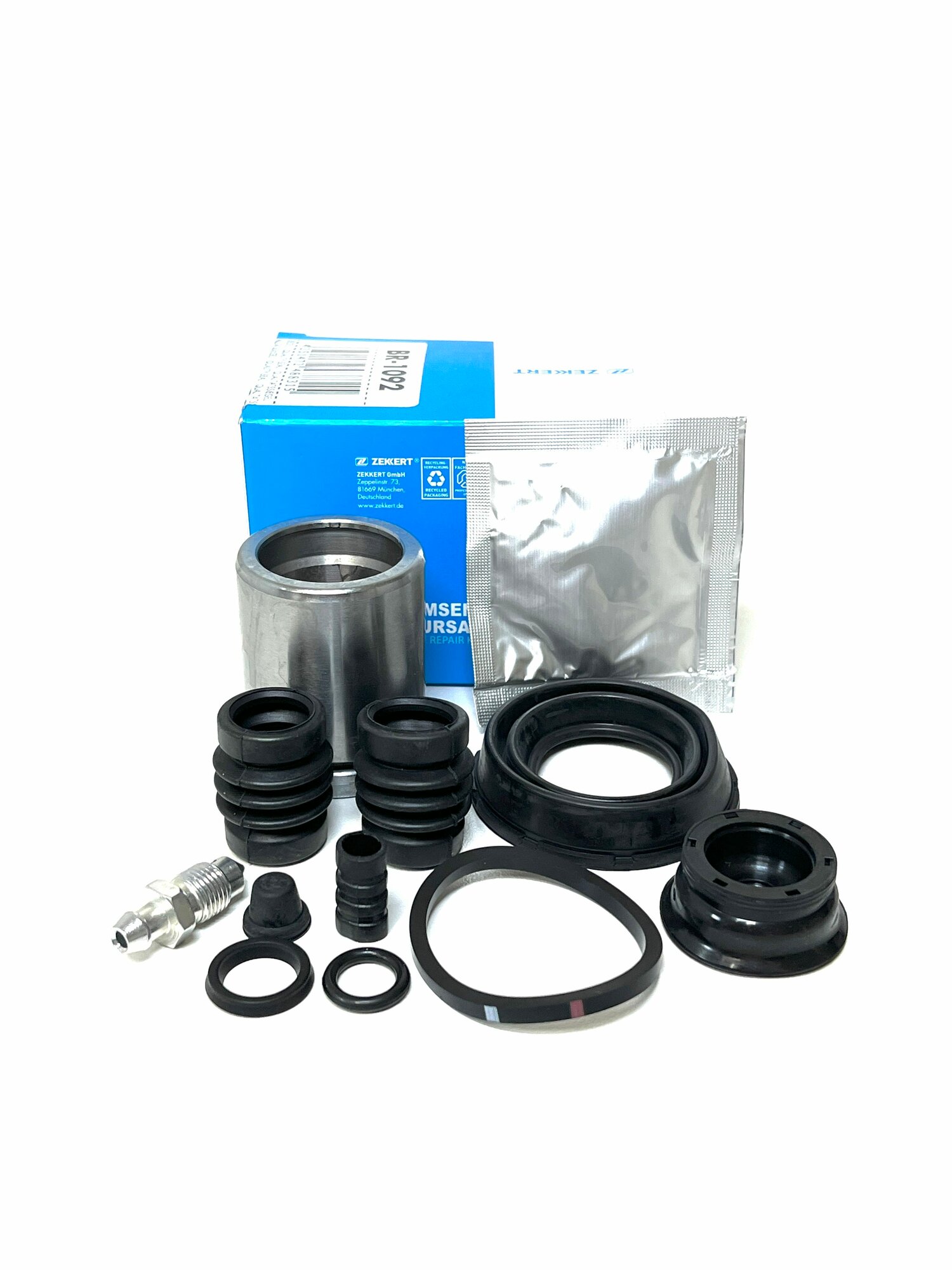 Ремкомплект заднего суппорта с поршнем Chevrolet Cruze, Aveo T300, Opel Astra J, Zafira C, Mokka (Шевроле Круз Авео Опель Астра Зафира Мокка) Zekkert