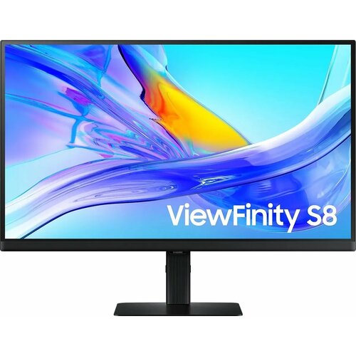 фото 27" монитор samsung viewfinity s8 s27d804uaixci, 3840x2160, ips, 1хhdmi, 1хdp, черный [ls27d804uaixci]