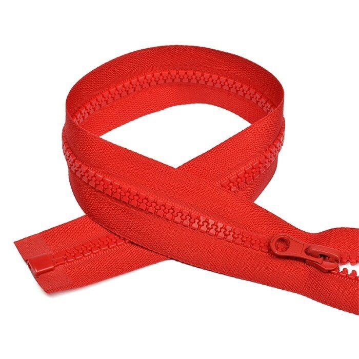 Молния MaxZipper Трактор, №5, 1 замок, 70 см, цвет F148, красный, 10 шт (N-ТР5. УЗ.70. F148)