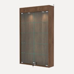 Изображение товара Витрина настенная №2-3А с подсветкой, Орех. Производитель товара - компания Westcom.