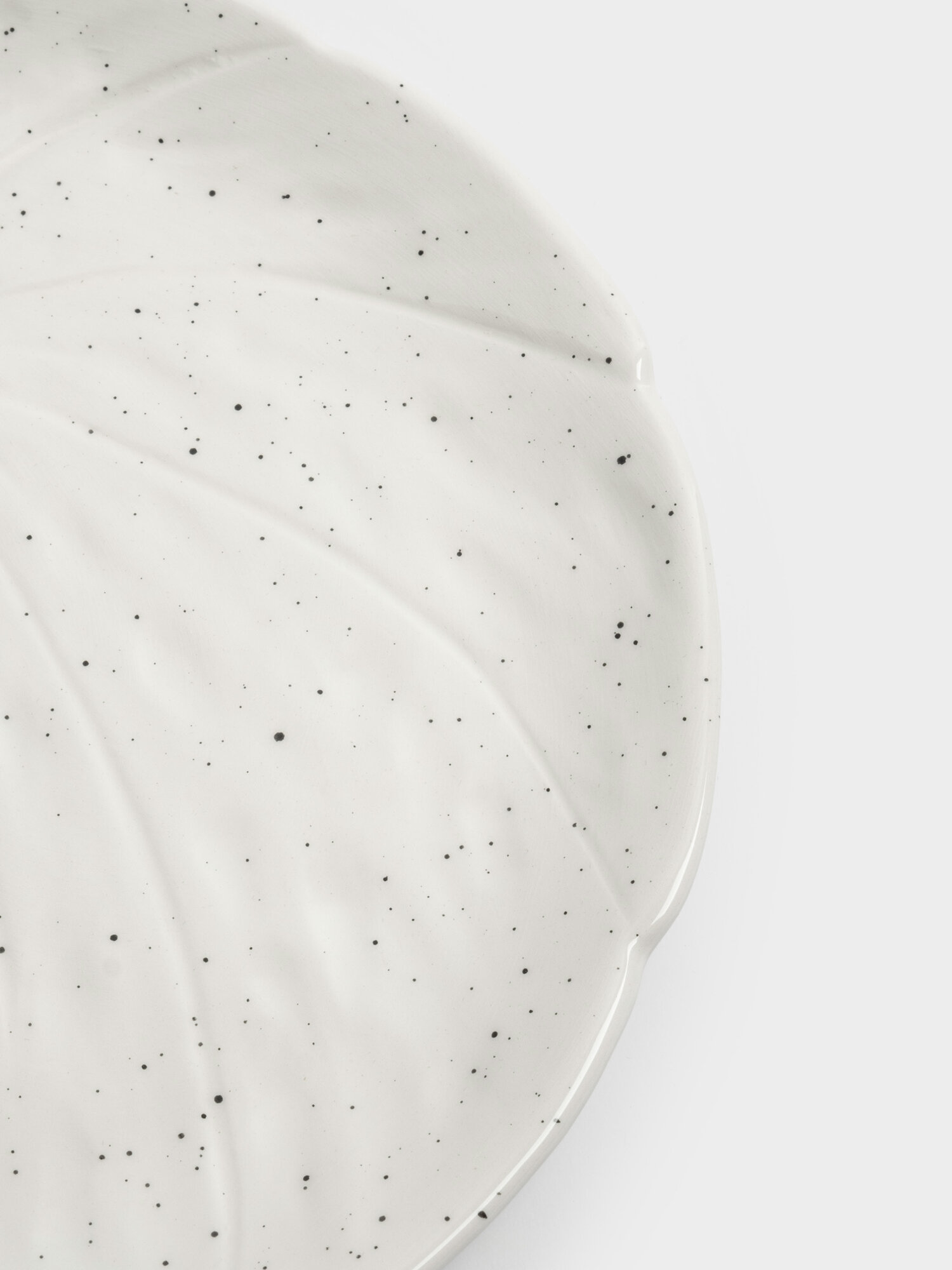 Блюдо, 22 см, керамика, белое, в крапинку, Тыква, Light pumpkin — фото 1