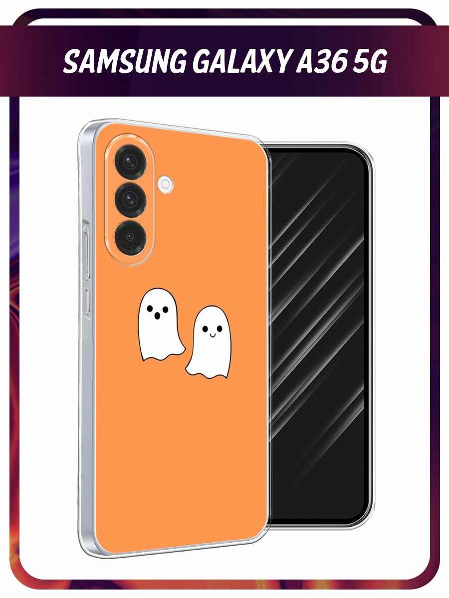 Чехол на Samsung Galaxy A36 5G / Самсунг A36 5G с принтом Cute ghosts
