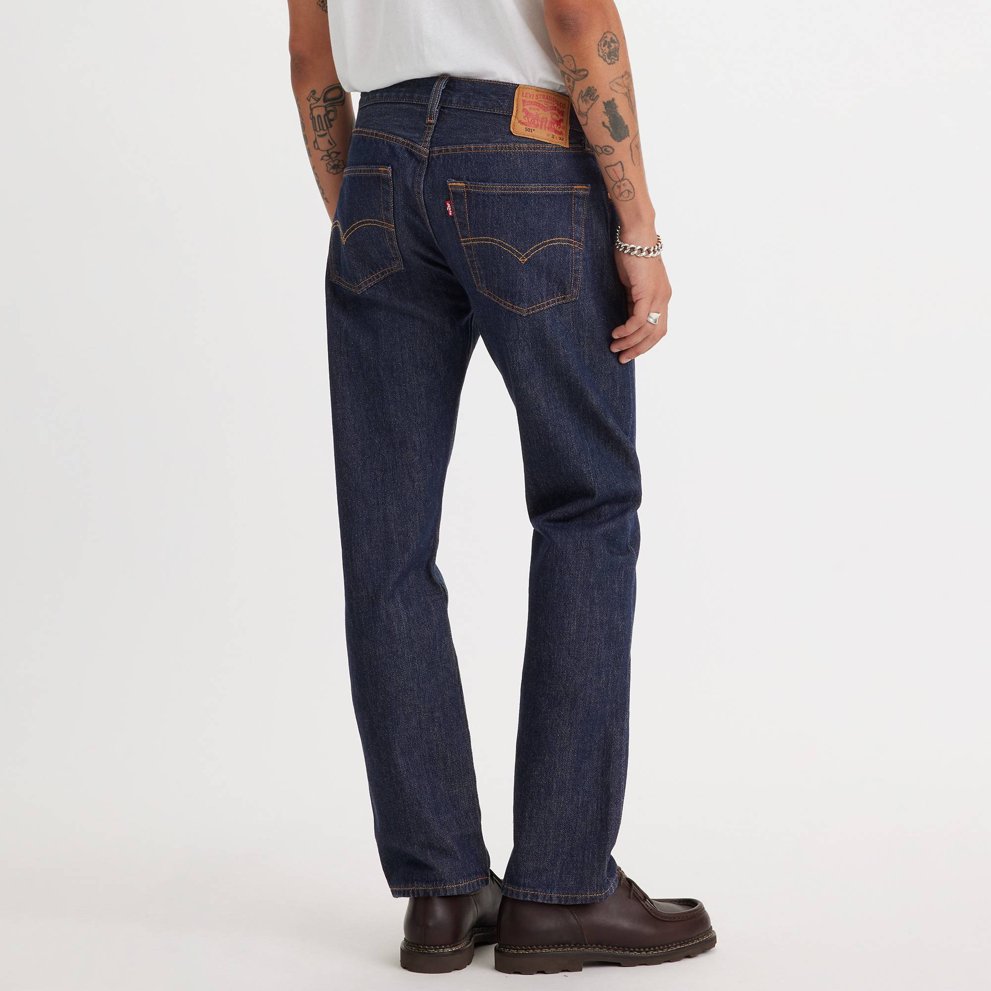 Джинсы классические Levi's Men 501 Original, размер 32/32 JEAN, синий — фото 1