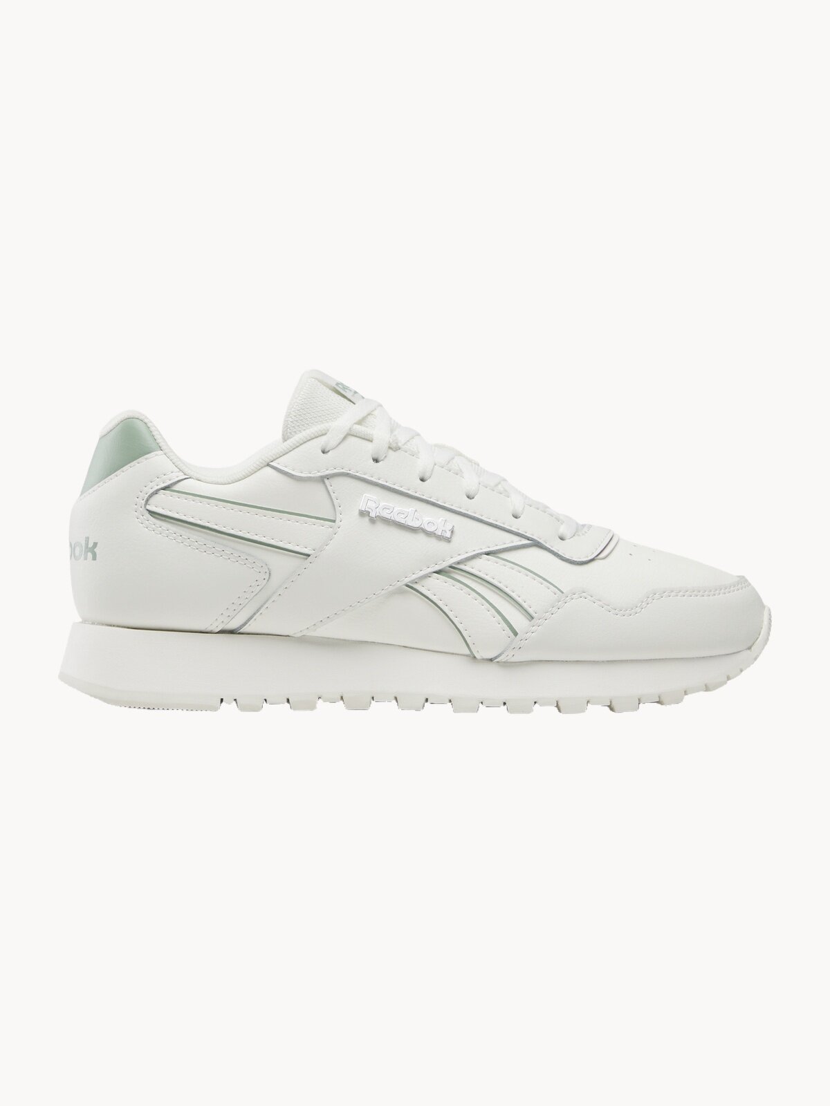 Кроссовки Reebok Glide, размер 5,5 US, бежевый/зеленый