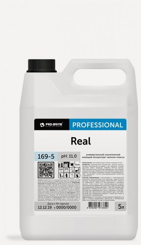 Изображение товара Низкопенный моющий концентрат Pro-Brite REAL эконом-класса, 1 л 169-1 предназначен для удаления загрязнений.