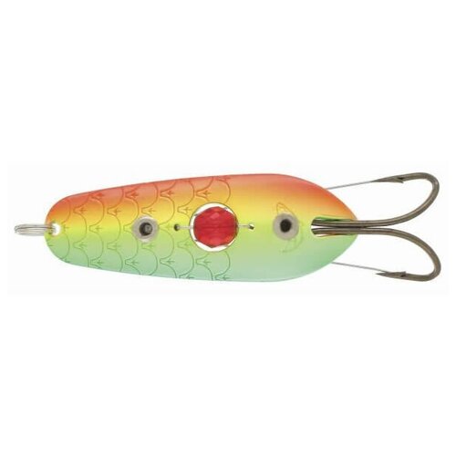 фото Блесна колеблющаяся kuusamo rasanen 60/15 незацепляйка с камнем gr/fye/r-s uv