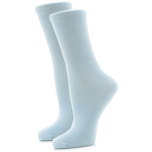 фото Женские носки karmen средние, размер 2-m(38-40), голубой