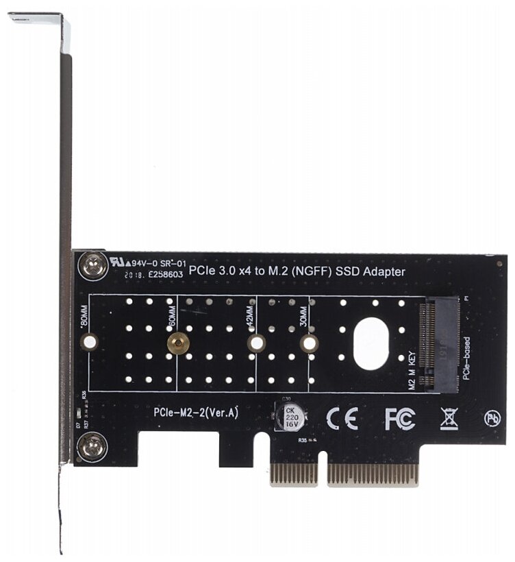 Адаптер PCI-E M.2 NGFF for SSD V2 + Heatsink Ret