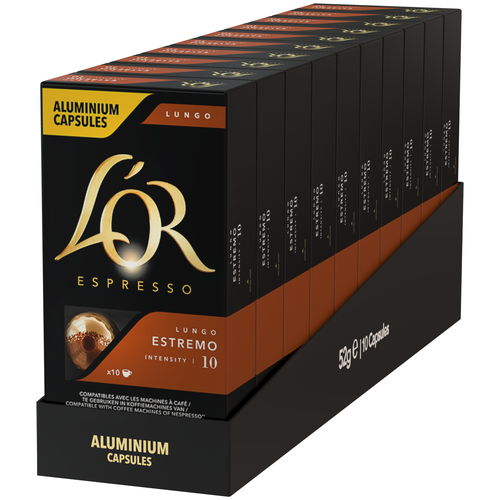 Кофе в капсулах L'OR Espresso Lungo Estremo, 10 шт., , 10 уп.