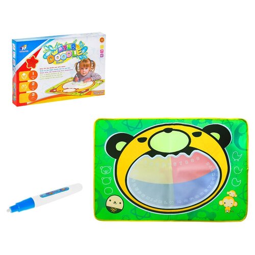 фото Коврик для рисования водой, "медвежонок", с маркером №889-304a 727454 сима-ленд