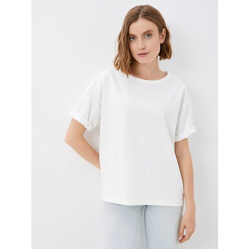 фото Футболка берегите птиц, хлопок, однотонная, трикотаж, размер one size, белый