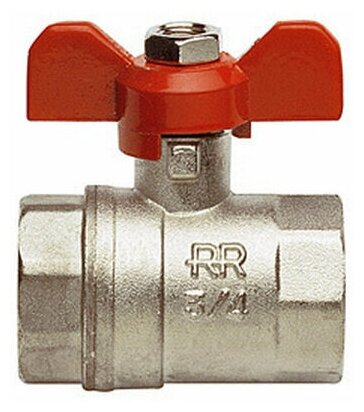 Кран шаровой 3/4" г-г  ручка-бабочка RR365FF