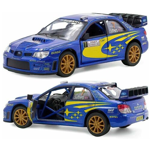 Машинка для мальчиков Subaru Impreza WRC 13 см / Цвет Синий
