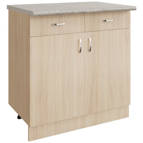 Стол разделочный 80 венге светлое дуб млечный 2 ящика 10990₽