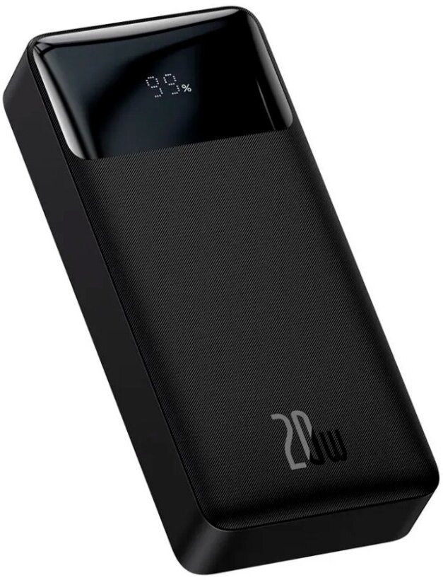 Внешний аккумулятор Baseus Bipow Digital Display Power bank 20000mAh 20W Чёрный (PPDML-M01, PPBD050501)