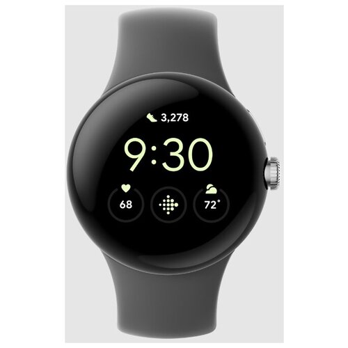 Умные часы Google Pixel Watch Bluetooth Polished SilverCharcoal band 3199000₽