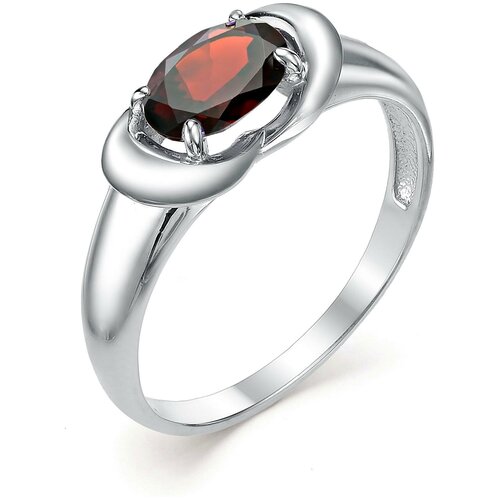 фото Алькор кольцо с гранатами из серебра 01-0329-00гр-00, размер 16