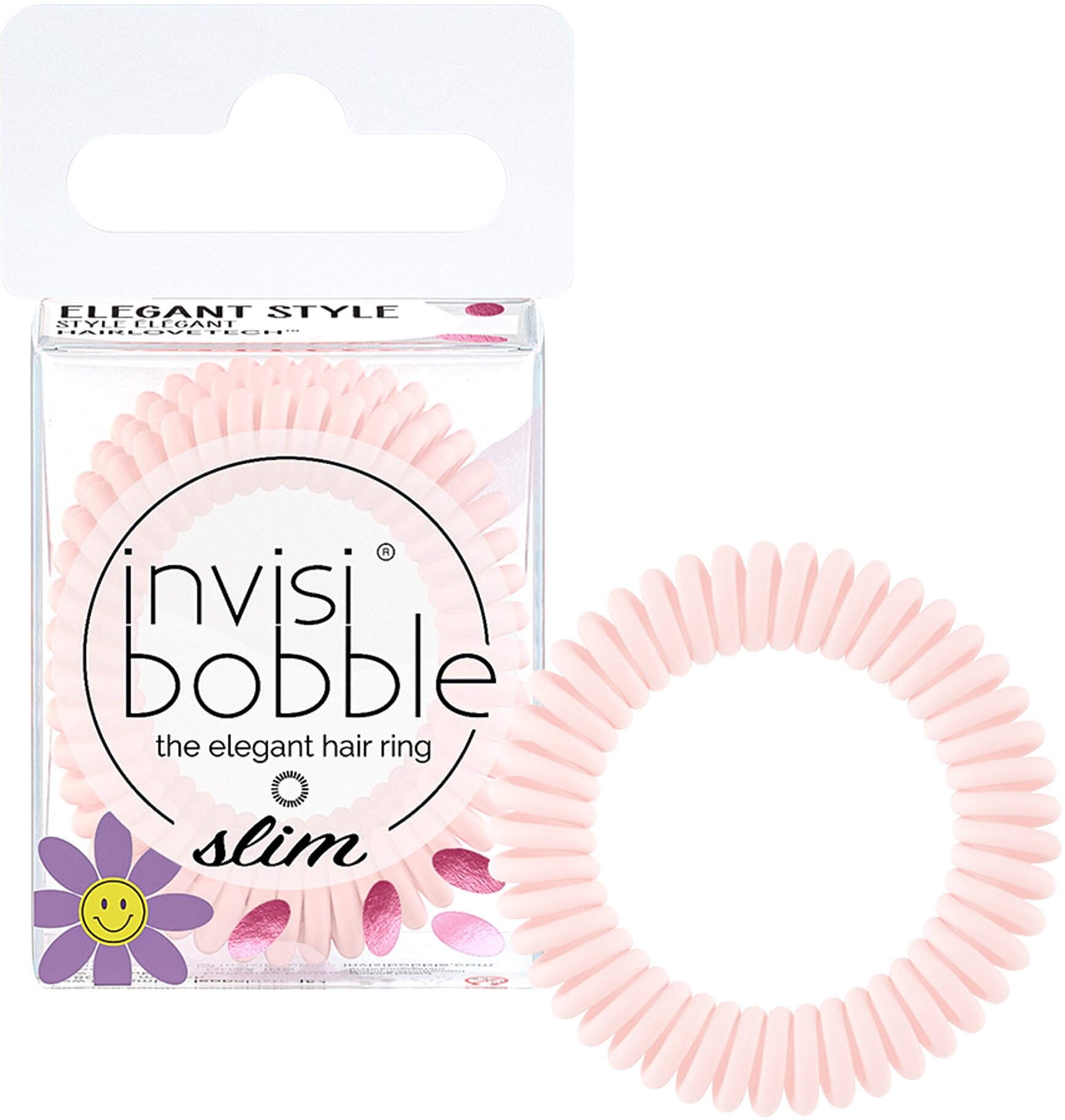 Invisibobble Резинки-пружинки для волос Slim Cuter than you Pink 1 шт