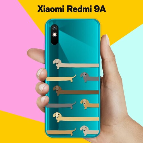 Силиконовый чехол Длинные Таксы на Xiaomi Redmi 9A силиконовый чехол таксы на xiaomi redmi 9