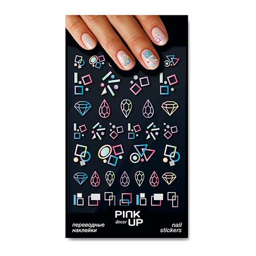 Наклейки для ногтей PINK UP DECOR NAIL STICKERS переводные тон 893