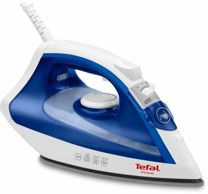 Утюг Tefal FV1711E0 Virtuo синий/белый