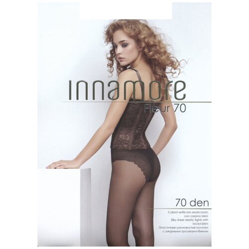 Колготки классические Innamore Fleur 70, размер III, nero (чёрный)