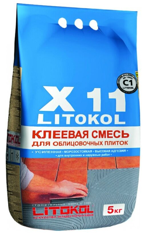 Клей плиточный "LITOKOL" X11 5 кг