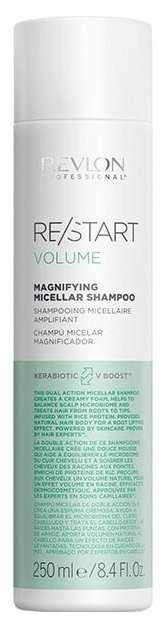 Revlon Restart Volume: Мицеллярный шампунь для придания объема тонким волосам (Magnifying Micellar Shampoo), 250 мл